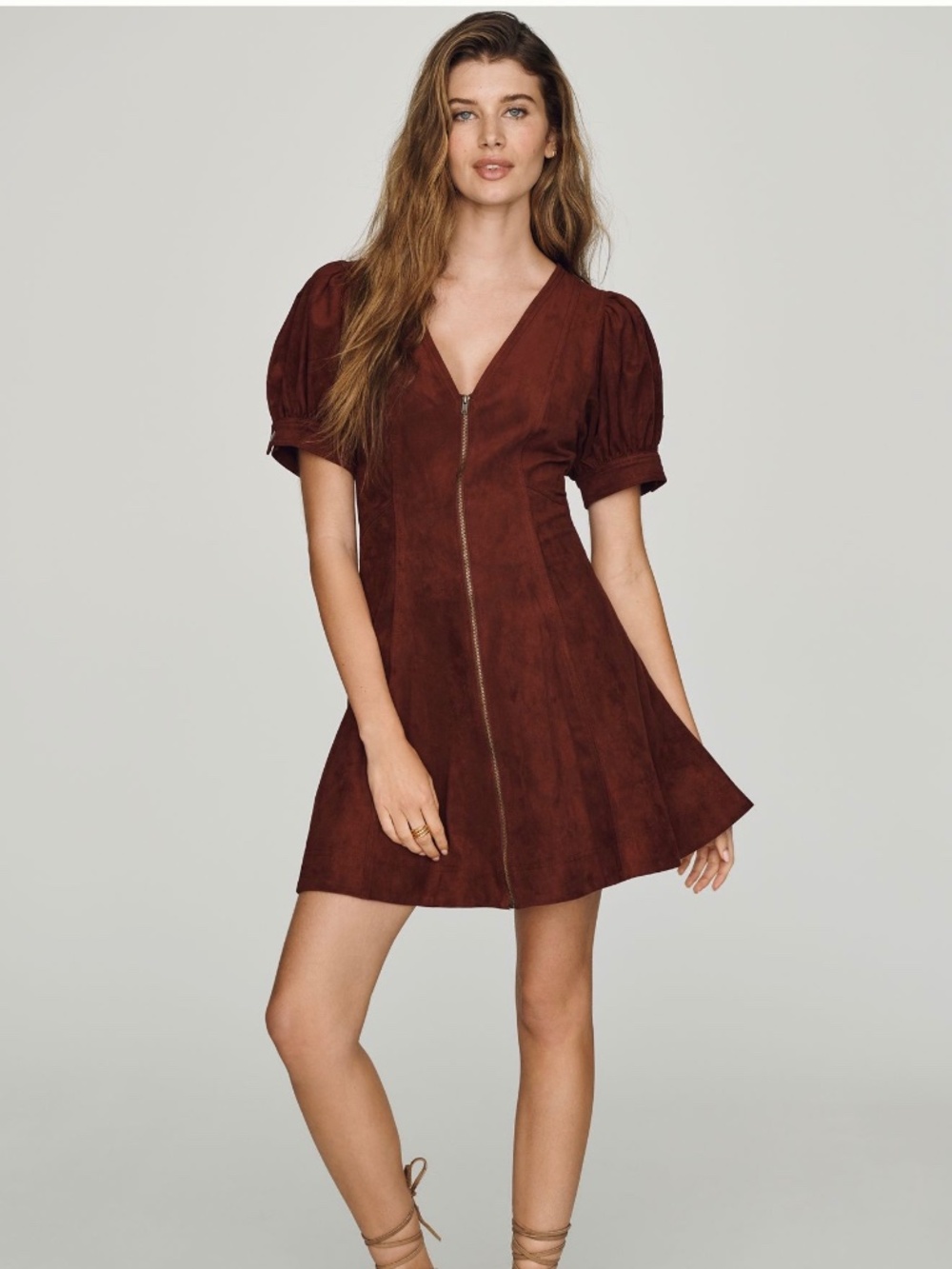 Pilcro Calder Faux Suede mini dress
